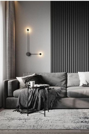  Özbir Kitchen Antrasit Akustik Duvar Paneli 100x280 Ahşap Duvar Paneli