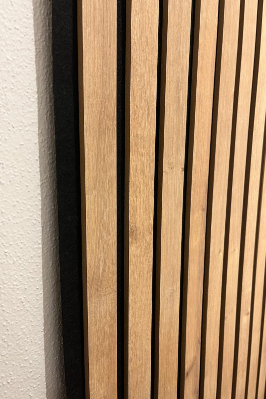 Özbir Kitchen Safir Meşe Akustik Duvar Paneli 100x280 Ahşap Duvar Paneli